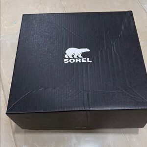 Sorel Black Shoe Box with White Logo